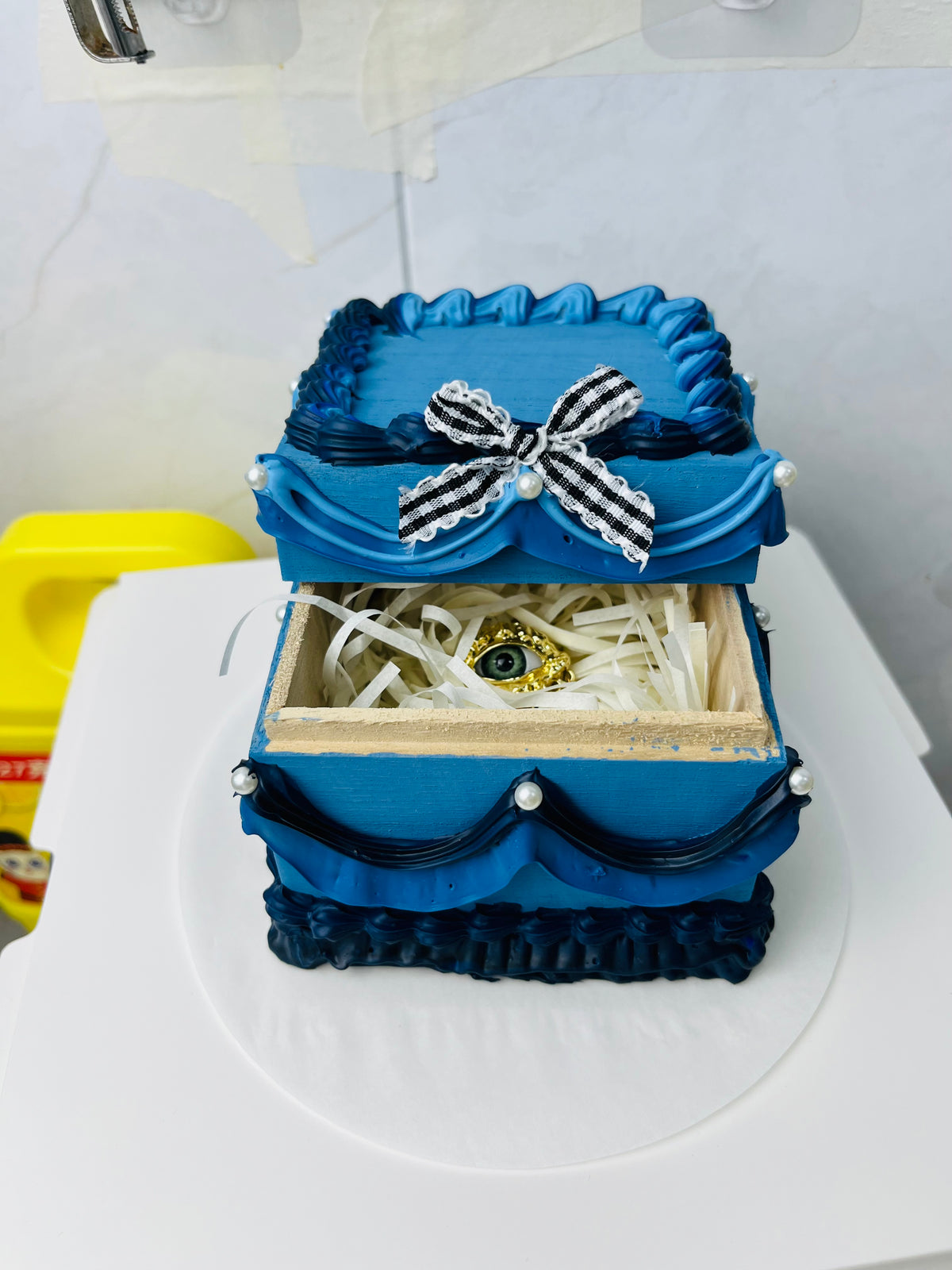 Handmade imitation cake storage gift box