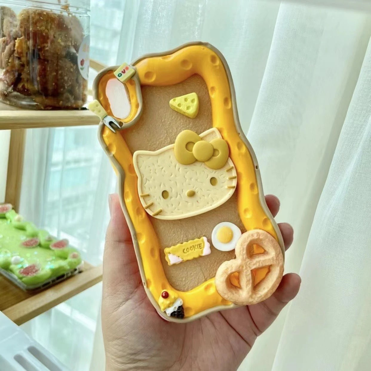 Cute cartoon hot melt glue phone case