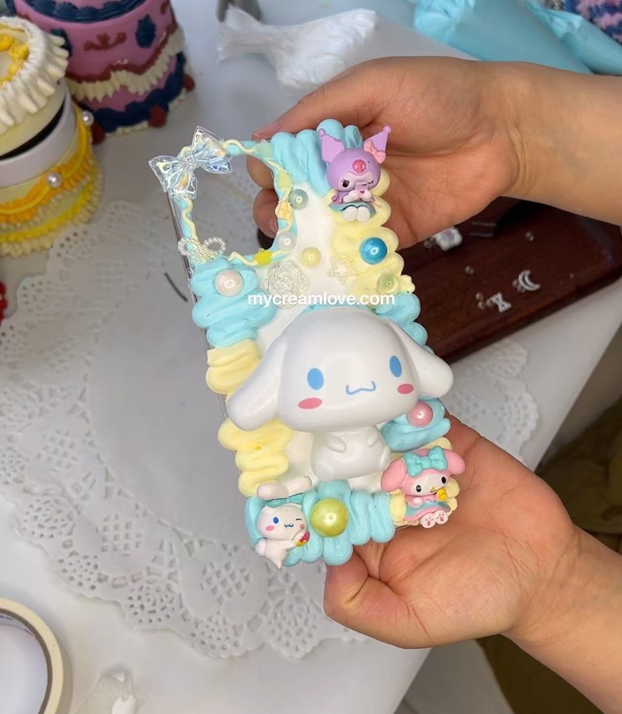 Cute food-themed phone case series