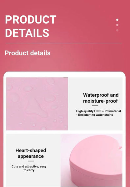 Heart-shaped cake storage box