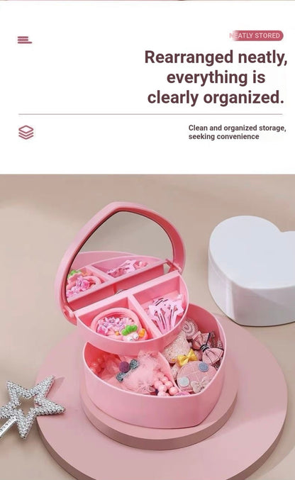 Heart-shaped cake storage box