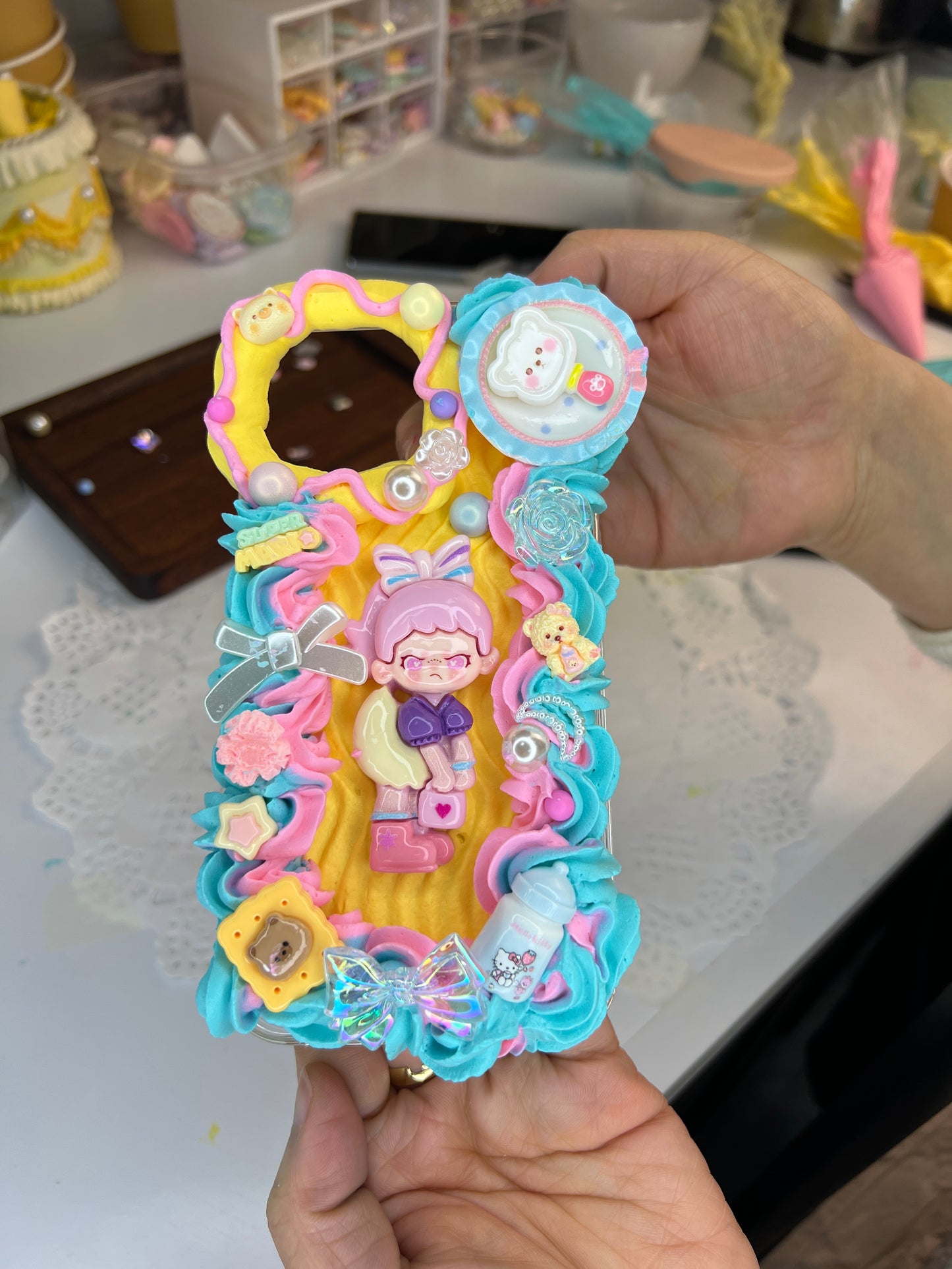 Colorful and cute girl phone case