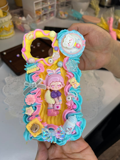 Colorful and cute girl phone case