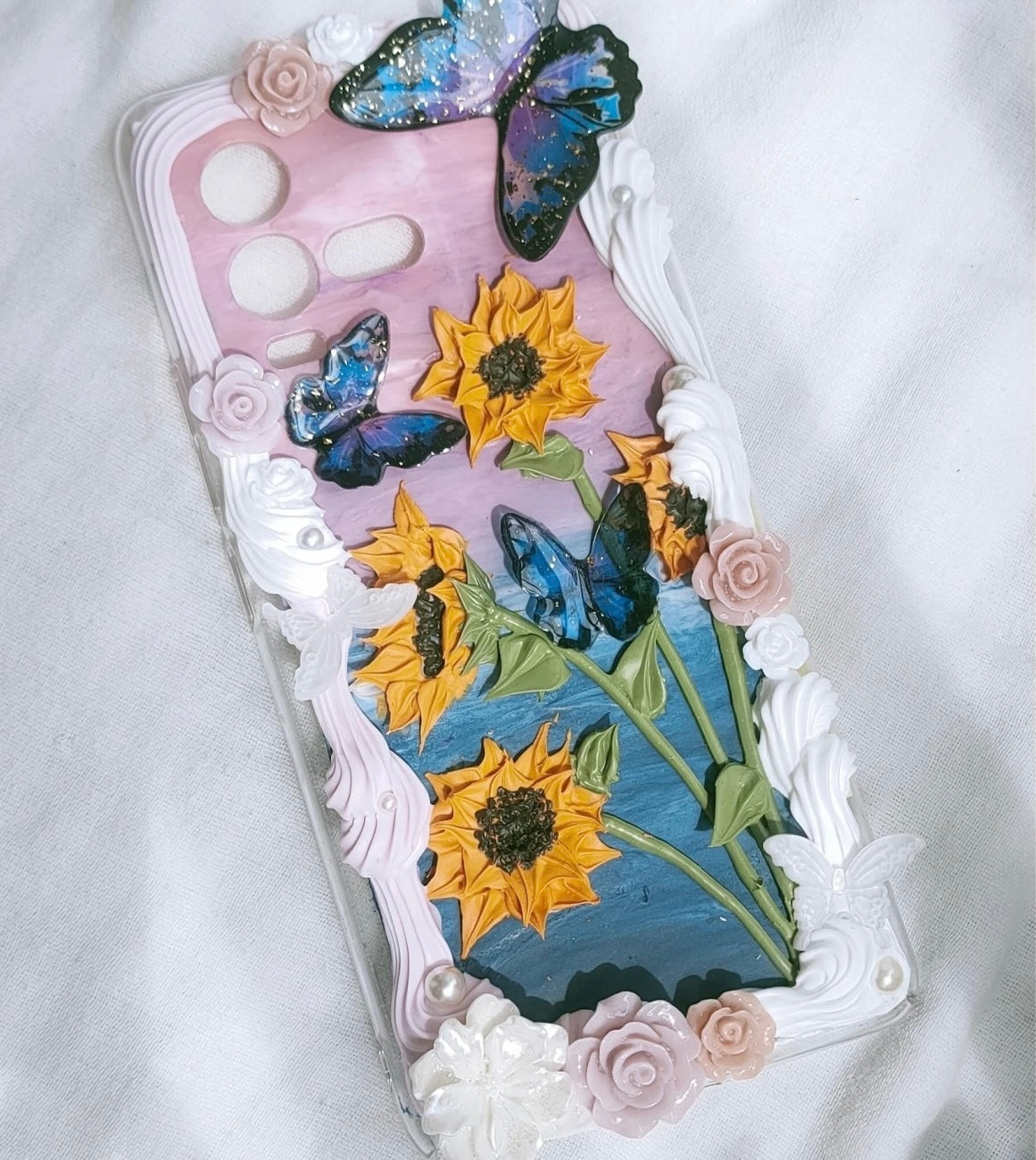 Custom Cream Jelly Lily Phone Case