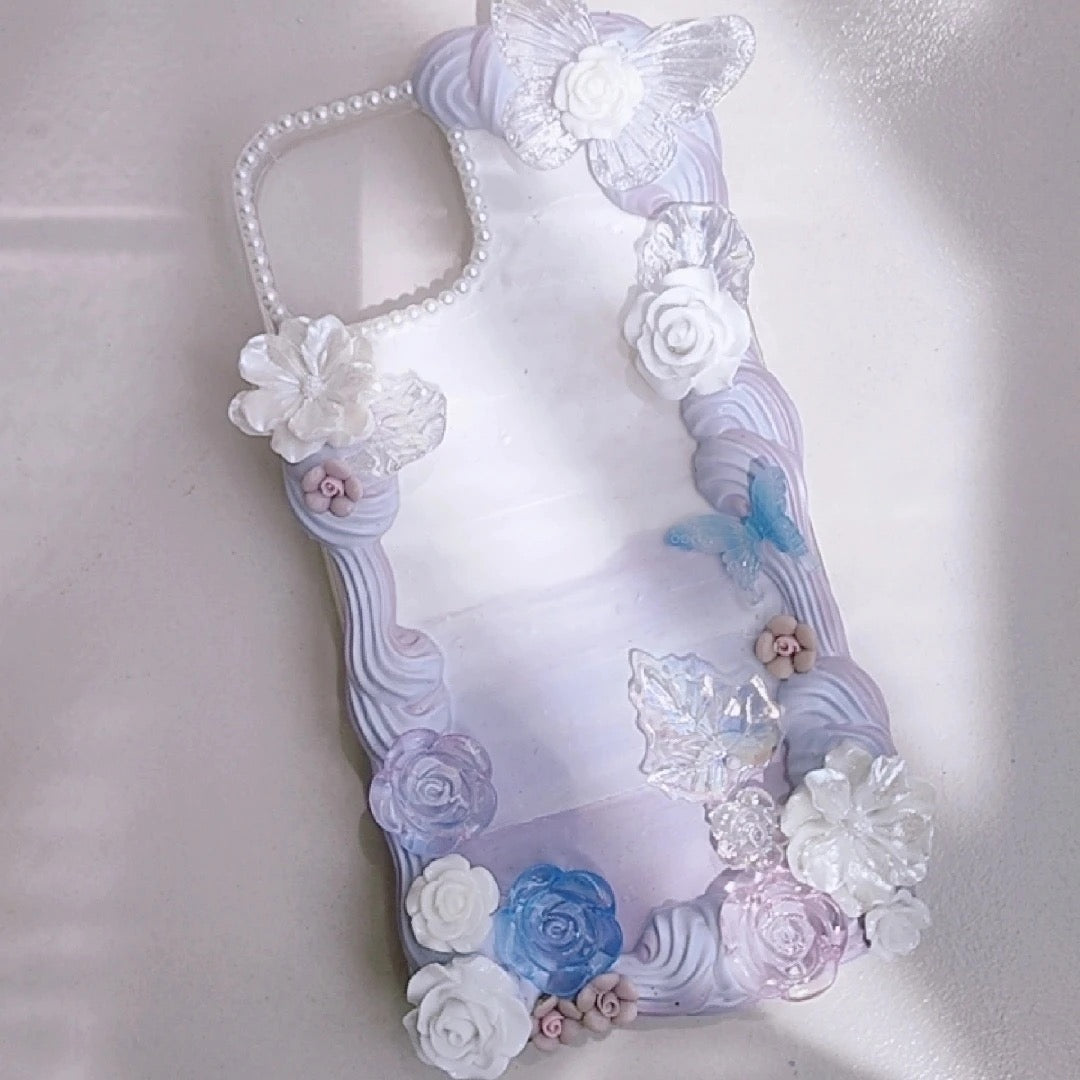 Chinese Ancient Style Hairpin Tassel Cream Phone Case