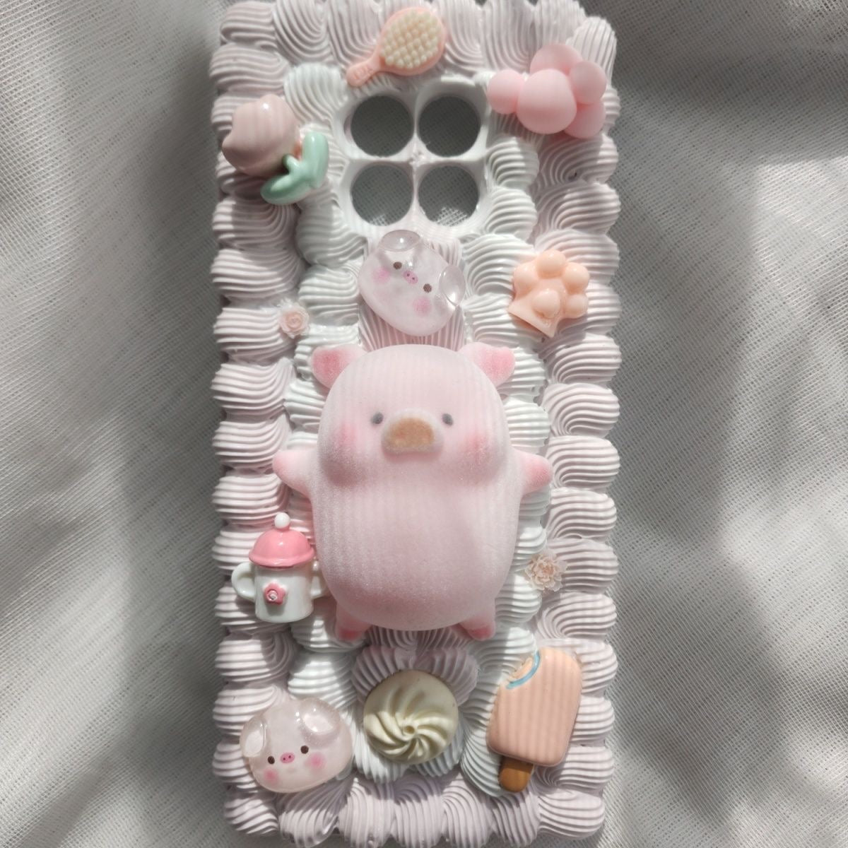 Sweet Peach Bow Fairy Cream Phone Case Customization