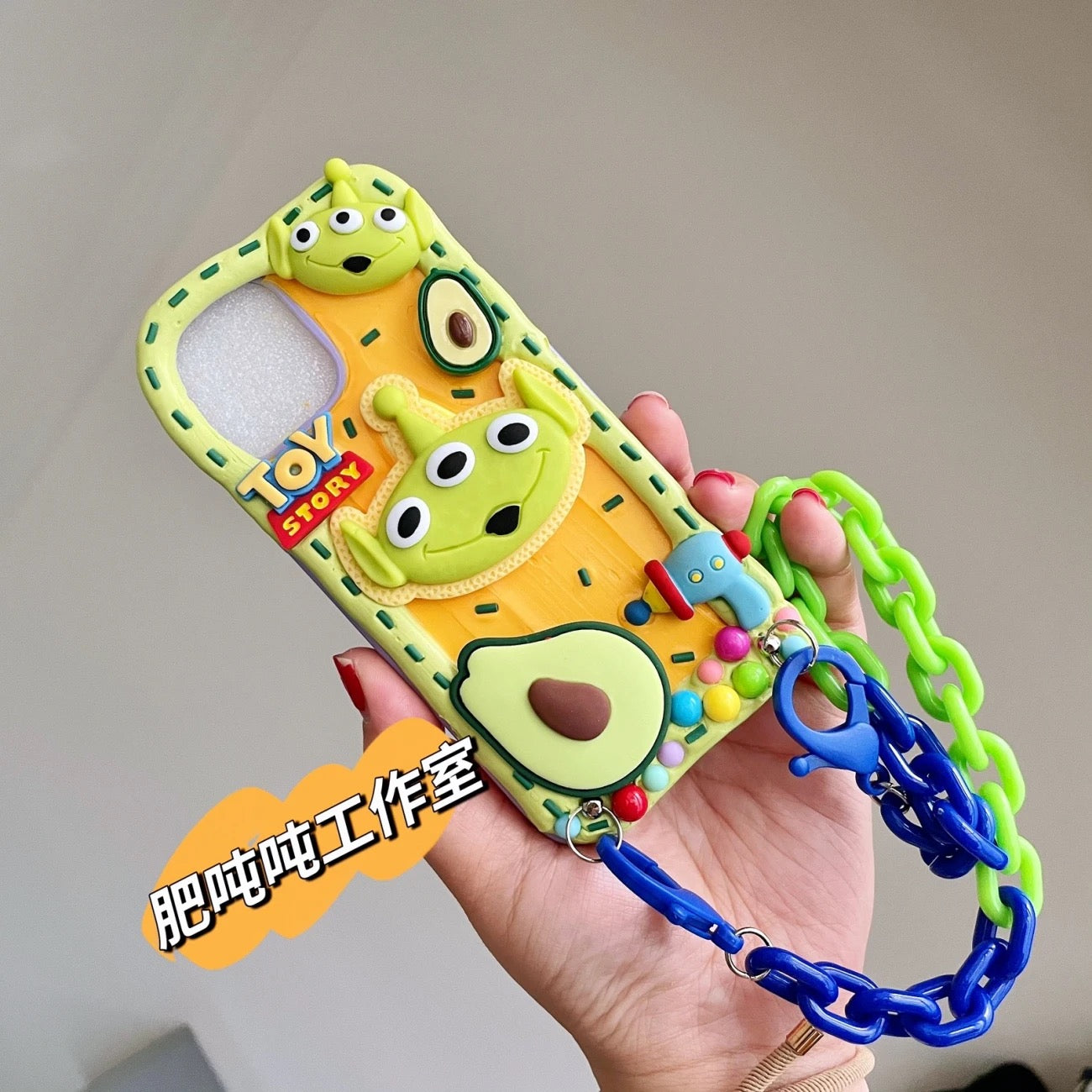 Cute cartoon hot melt glue phone case