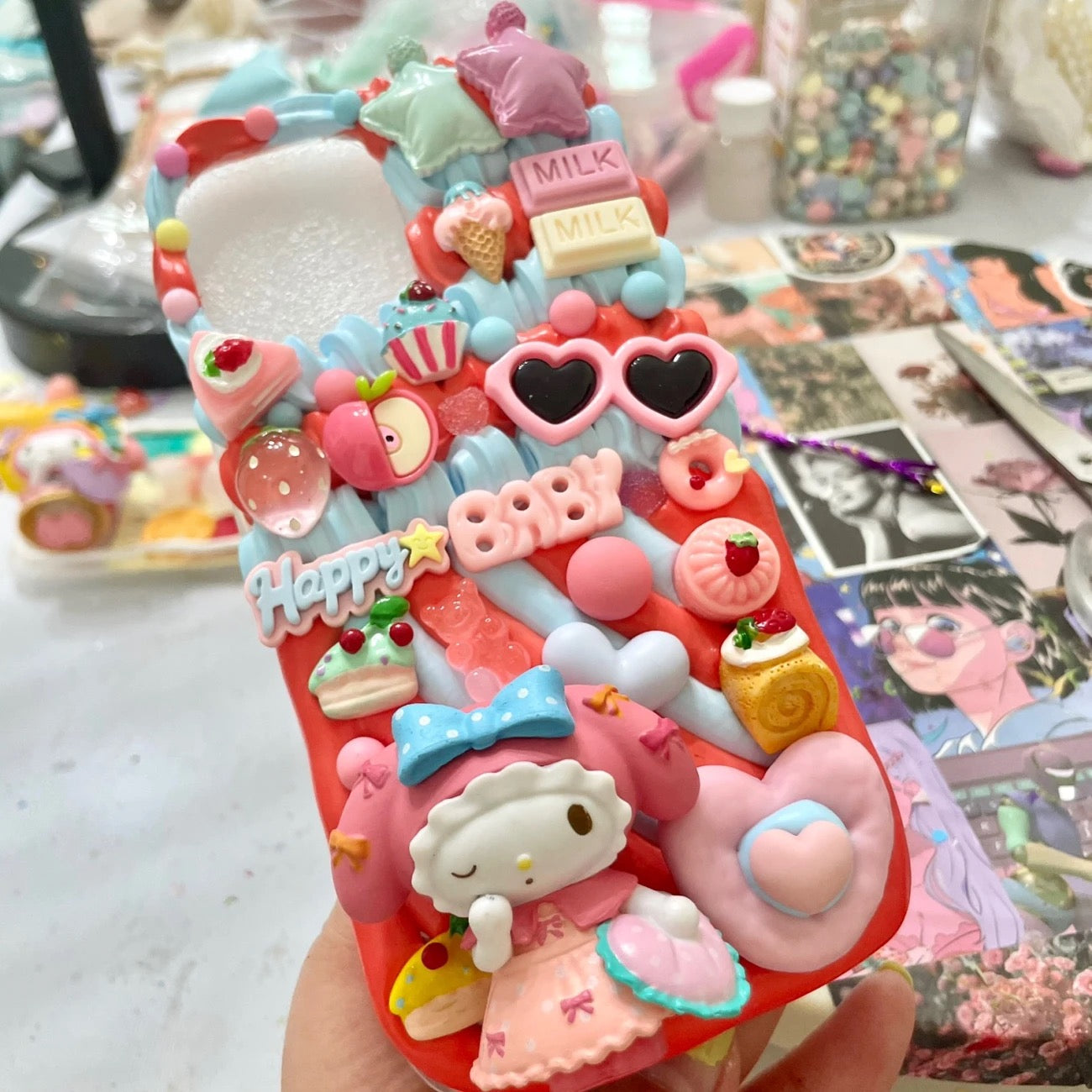 Creative Cream Gel Phone Case - Customizable with Images