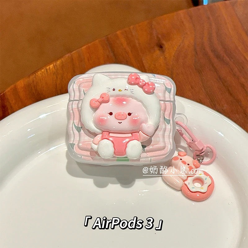 Pink Pig Case for Airpods, Suitable for Teenage Girls