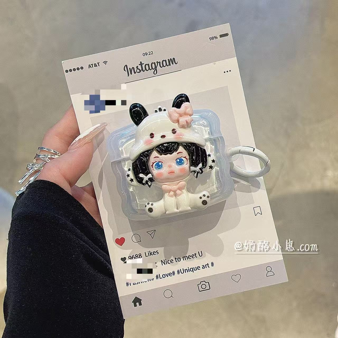 Paca Dog Girl AirPods Case