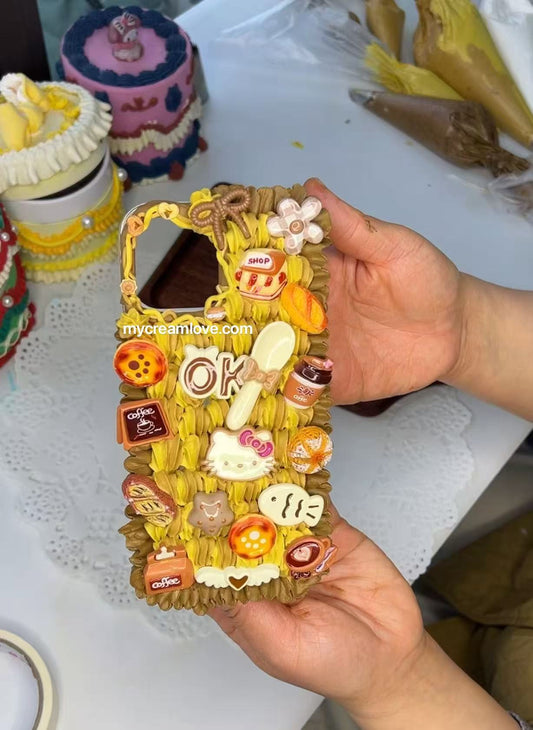 Cute food-themed phone case series